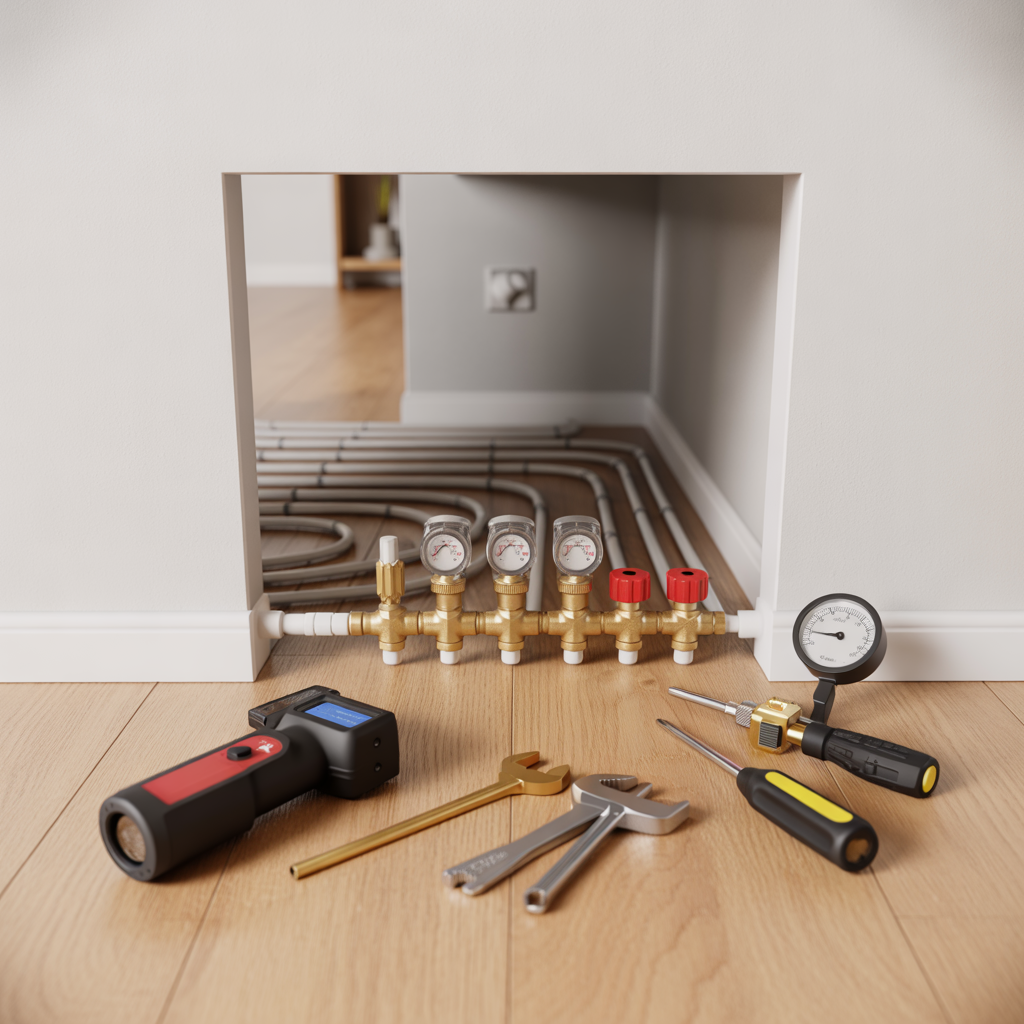 injustera golvvarme ratt steg och verktyg du behover